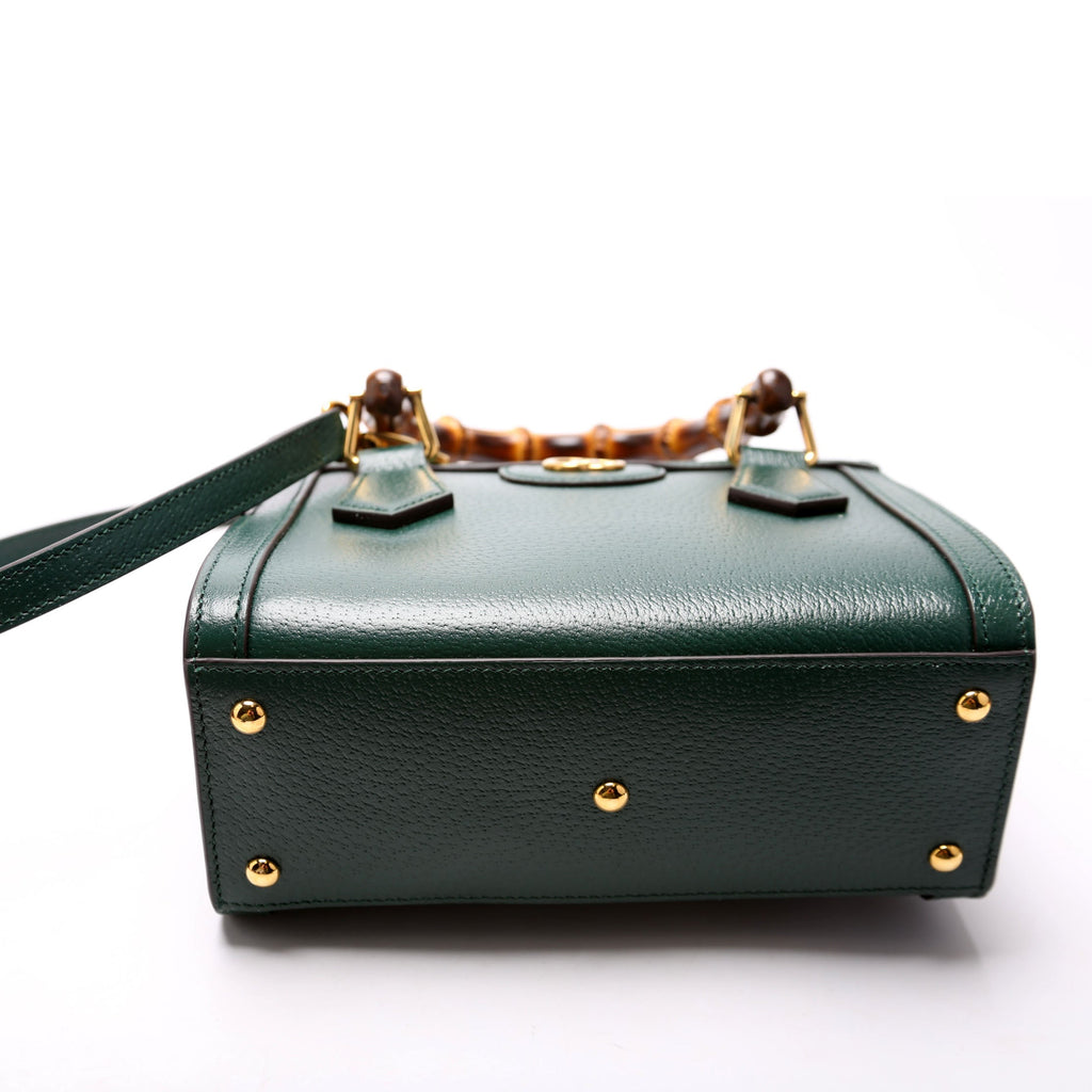 702732 Diana Mini Tote Cuir Green