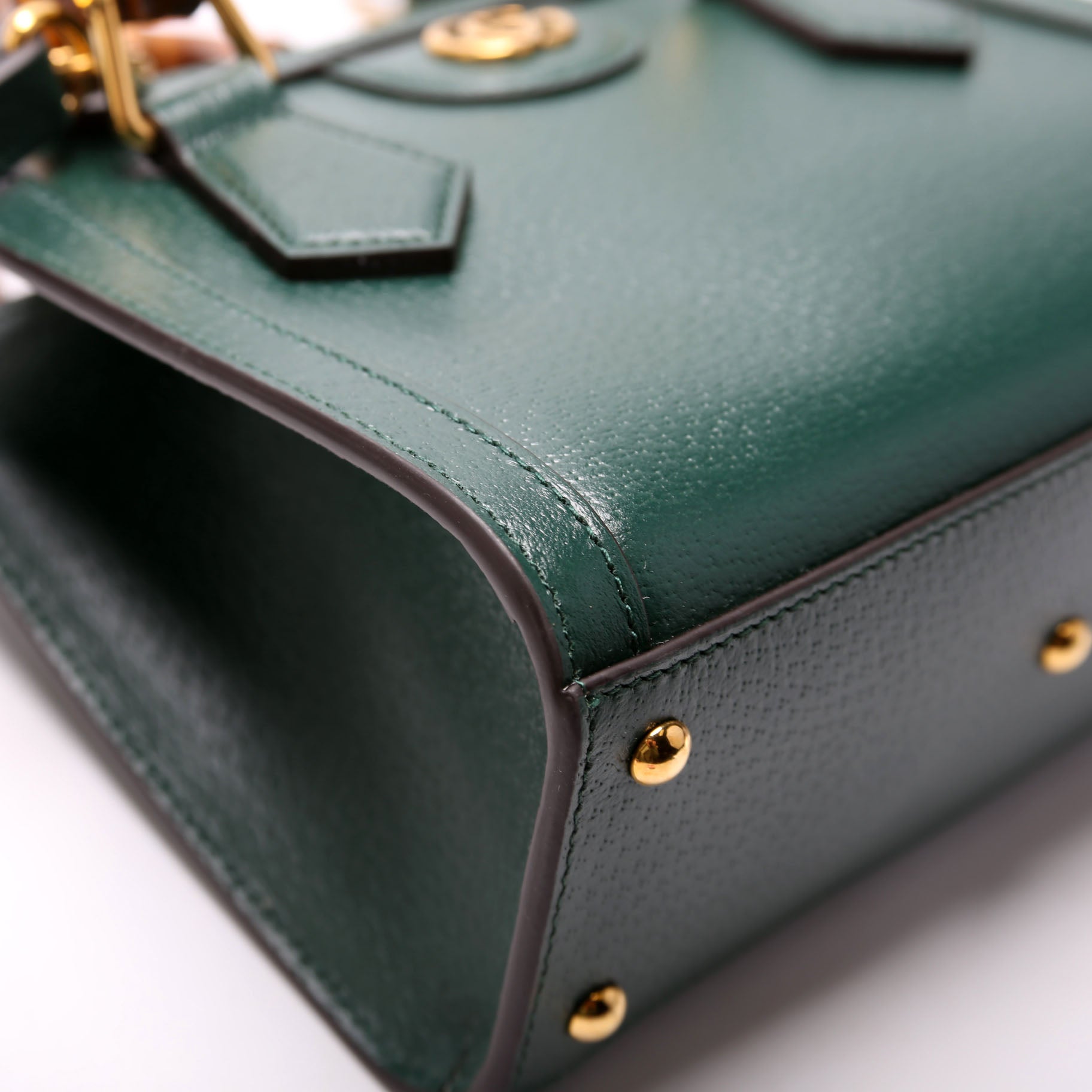 702732 Diana Mini Tote Cuir Green