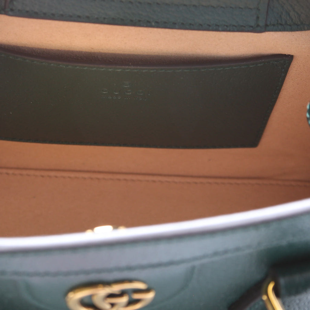 702732 Diana Mini Tote Cuir Green
