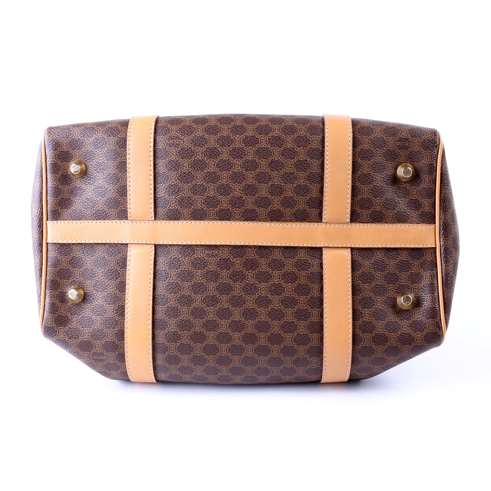 Vintage Leather/Canvas Boston Bag