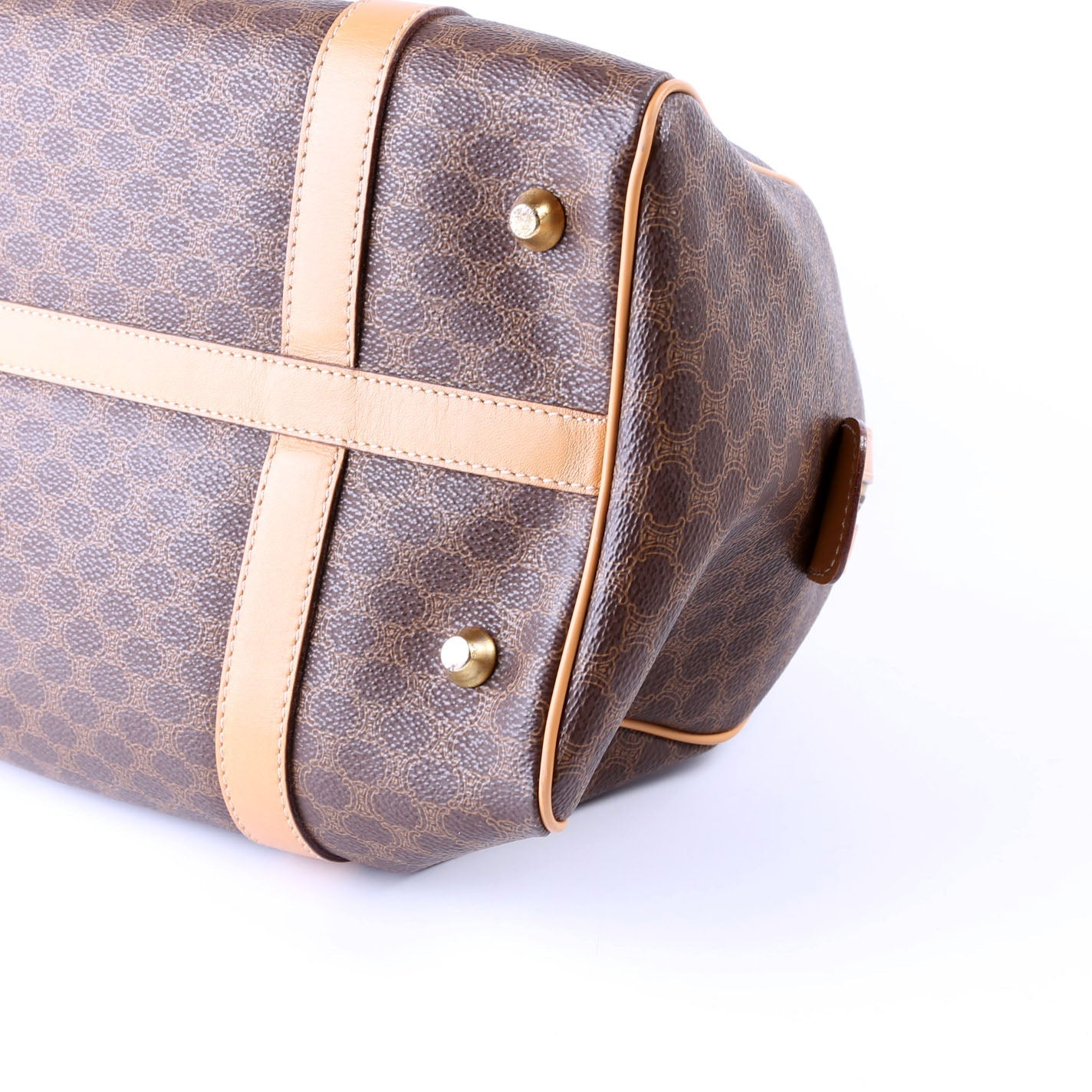 Vintage Leather/Canvas Boston Bag