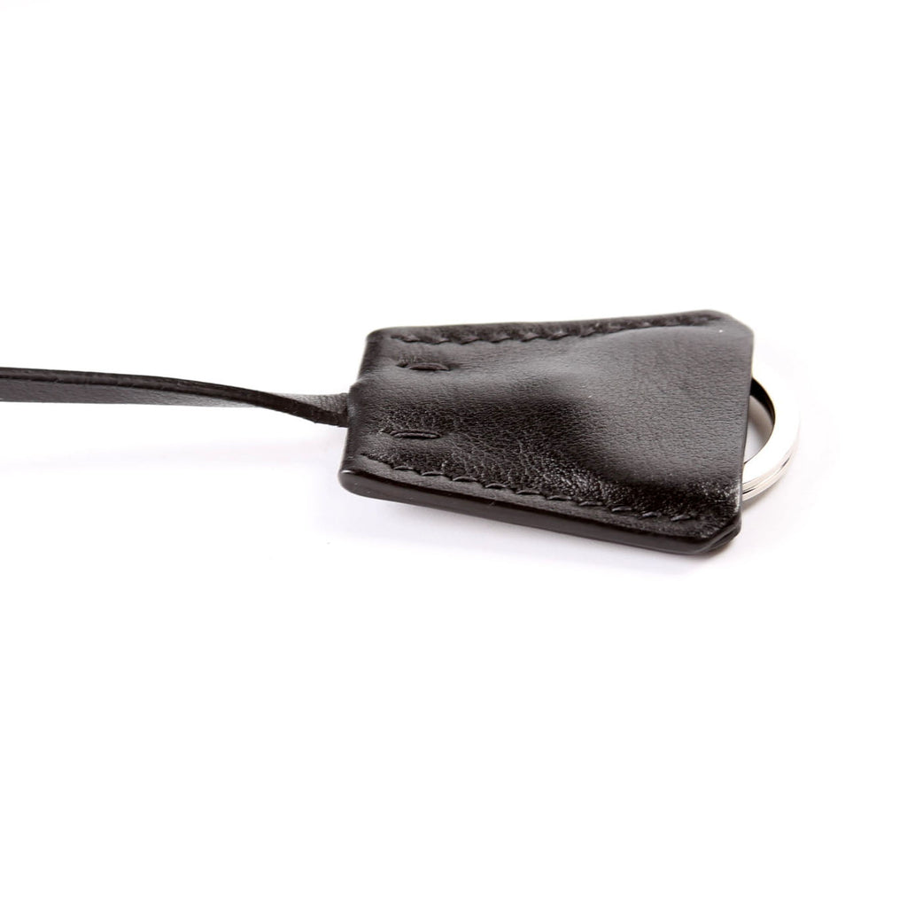 Tressuto/Leather Grommet Tote Black/Silver