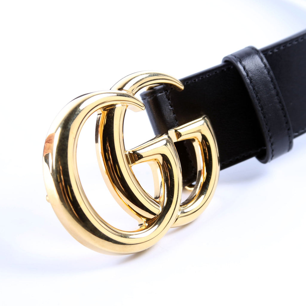 406831 GG Marmont Belt Size 80/32 Black