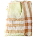 Giant Check Lightweight Wool/Silk Scarf Yellow