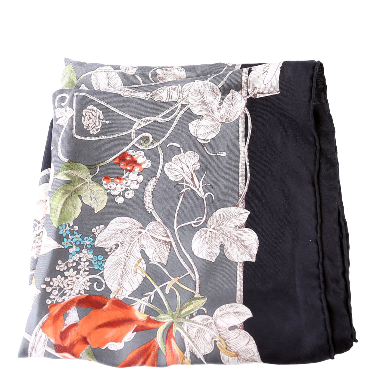 Wonder Garden Square Silk Scarf Mulicolor