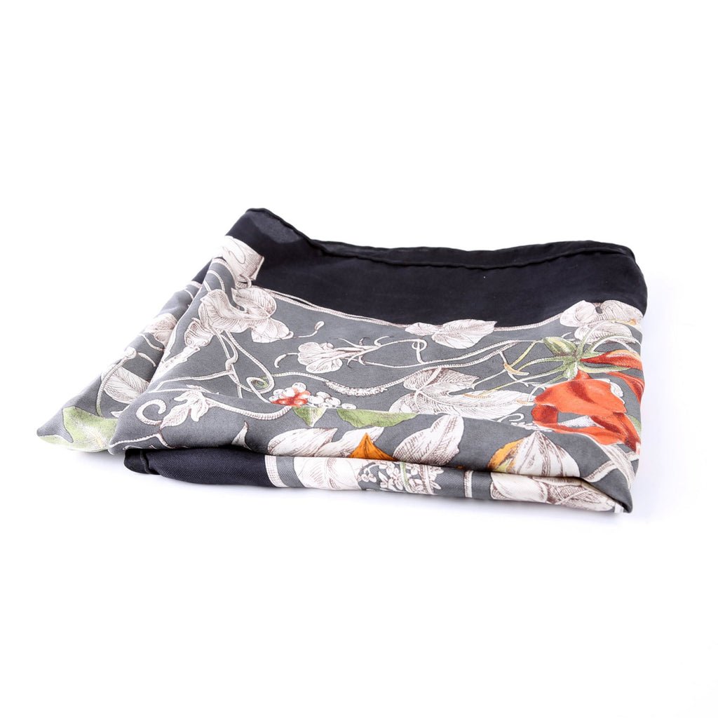 Wonder Garden Square Silk Scarf Mulicolor