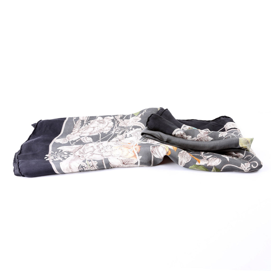 Wonder Garden Square Silk Scarf Mulicolor