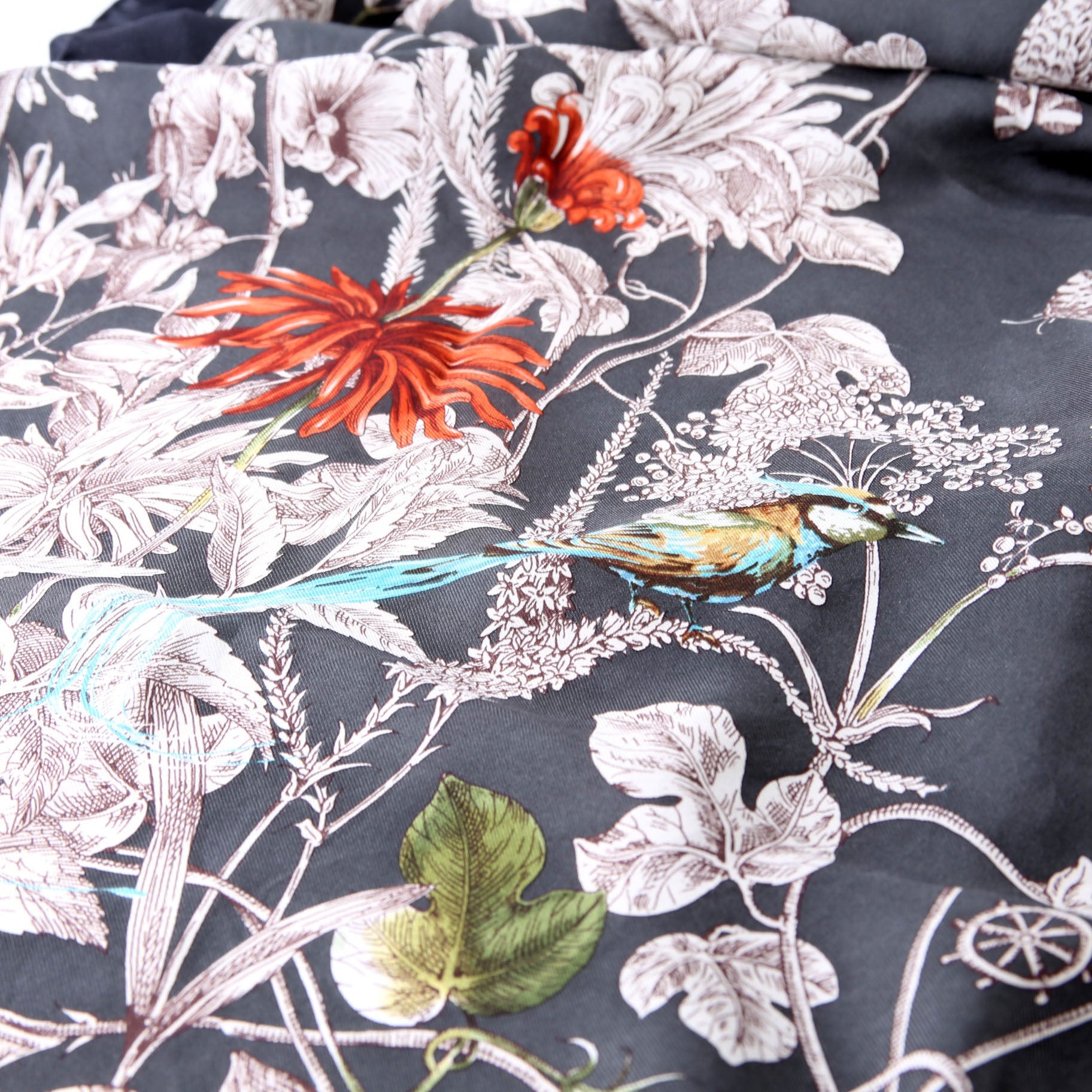Wonder Garden Square Silk Scarf Mulicolor