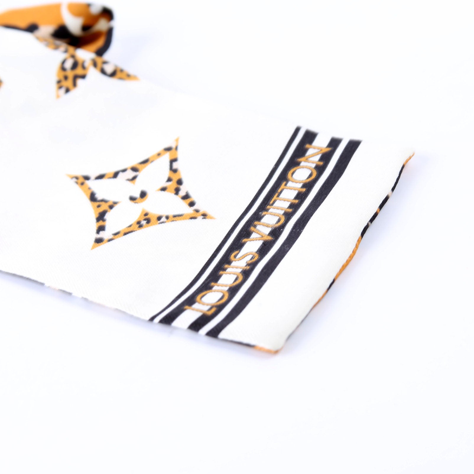 Giant Jungle Bandeau Silk Scarf Brown/Multi