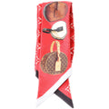 Tribute To Boite Chapeau BB Silk Scarf Red/Multicolor