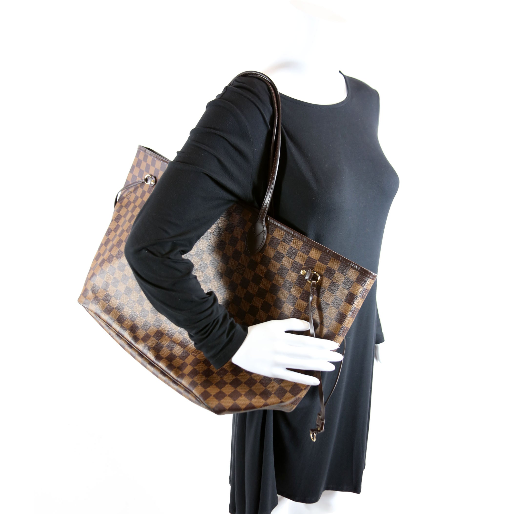 Neverfull With Wallet GM Damier Ebene