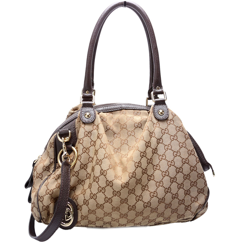 364841 GG Canvas Sukey Medium Boston