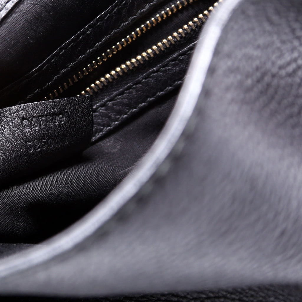 247599 Web Leather Heritage Shoulder Bag