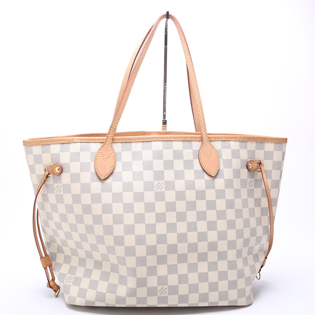 Neverfull W/Wallet MM Damier Azur Pink