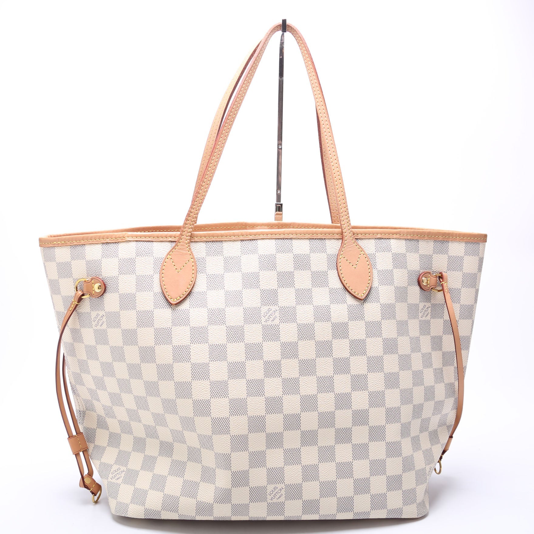 Neverfull W/Wallet MM Damier Azur Pink