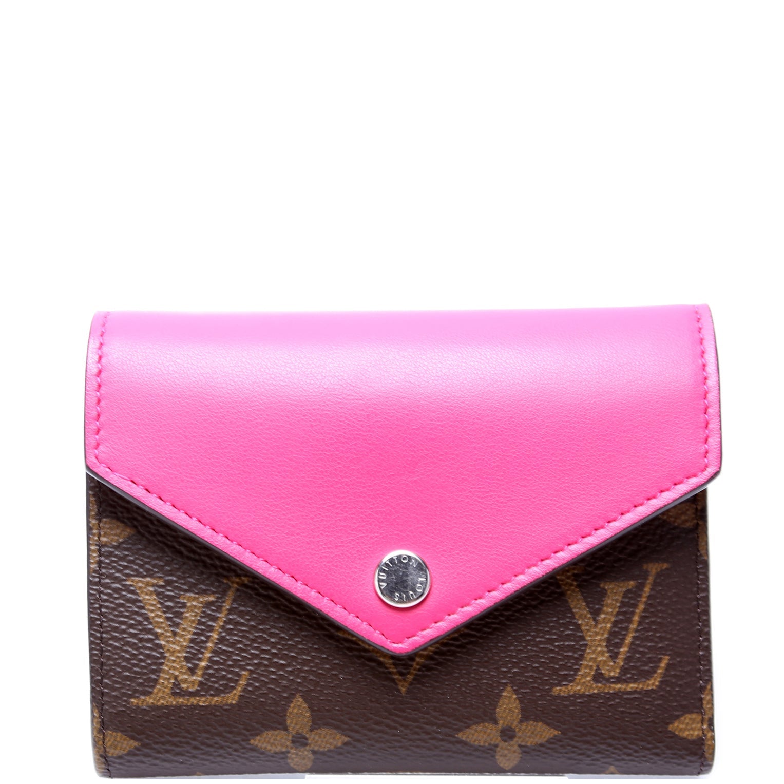 Victorine Wallet Leather/Monogram Pink