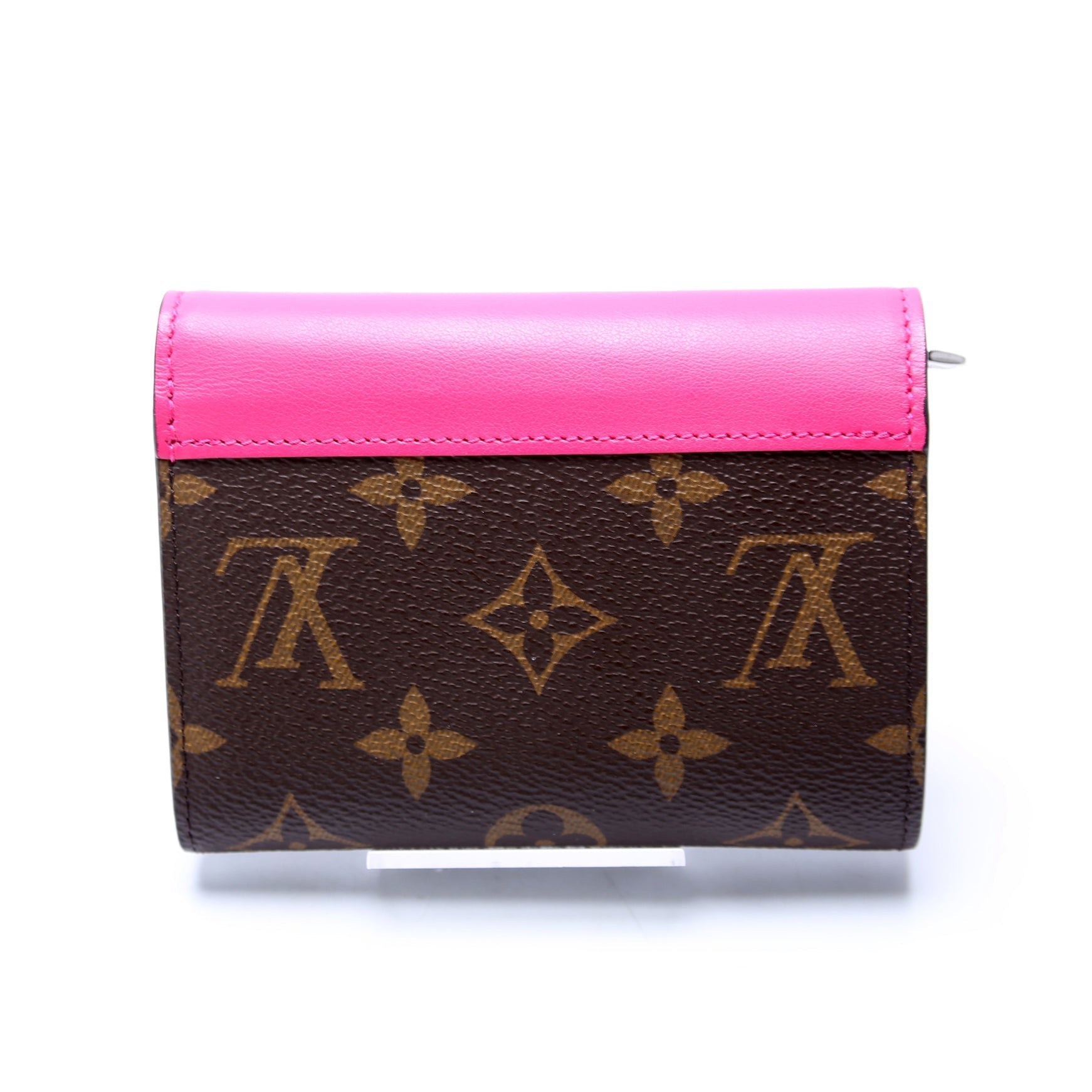 Victorine Wallet Leather/Monogram Pink