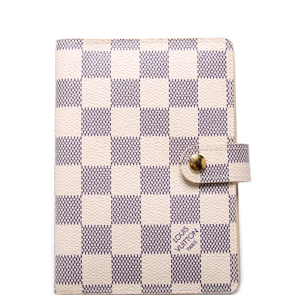 Agenda Small Ring Damier Azur