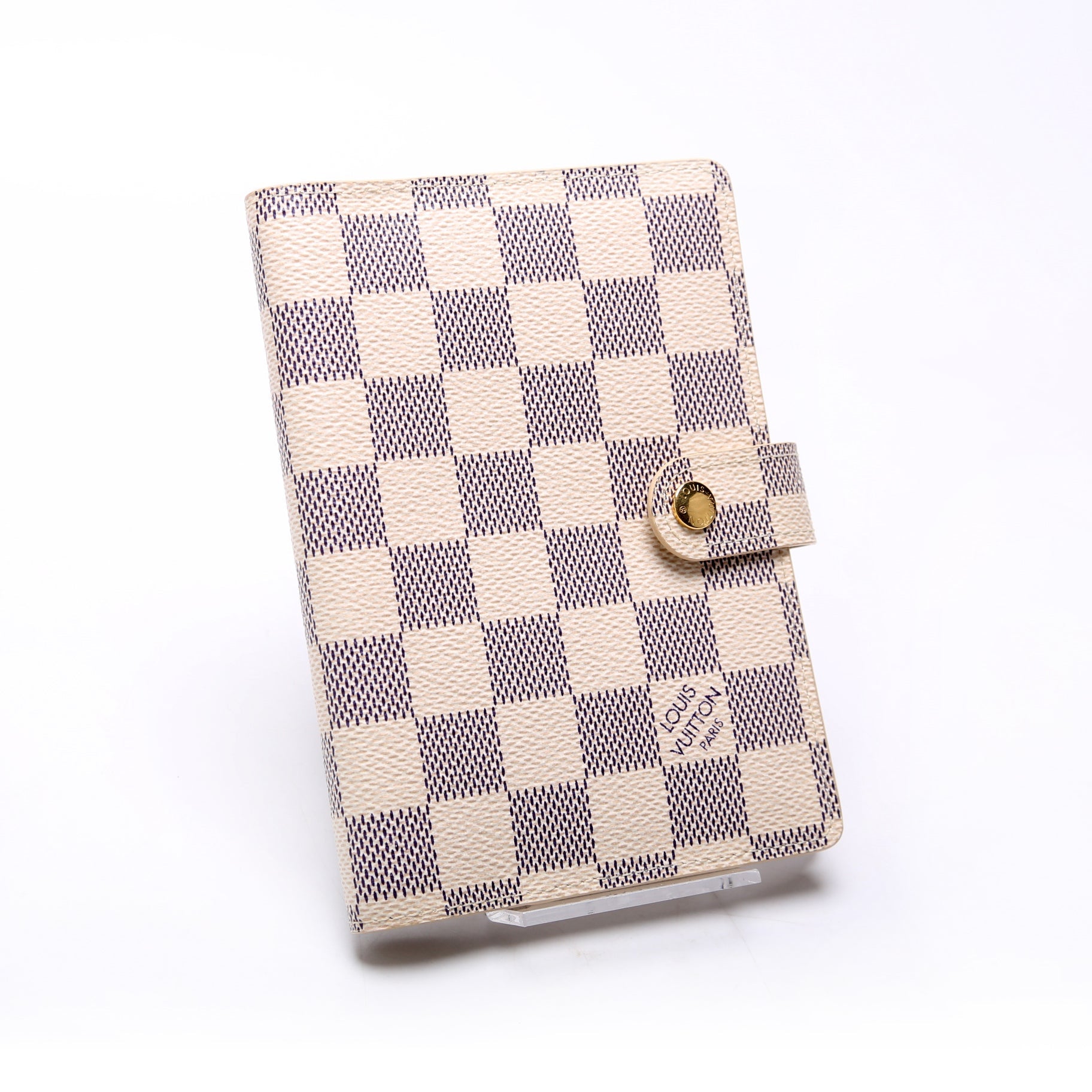 Agenda Small Ring Damier Azur