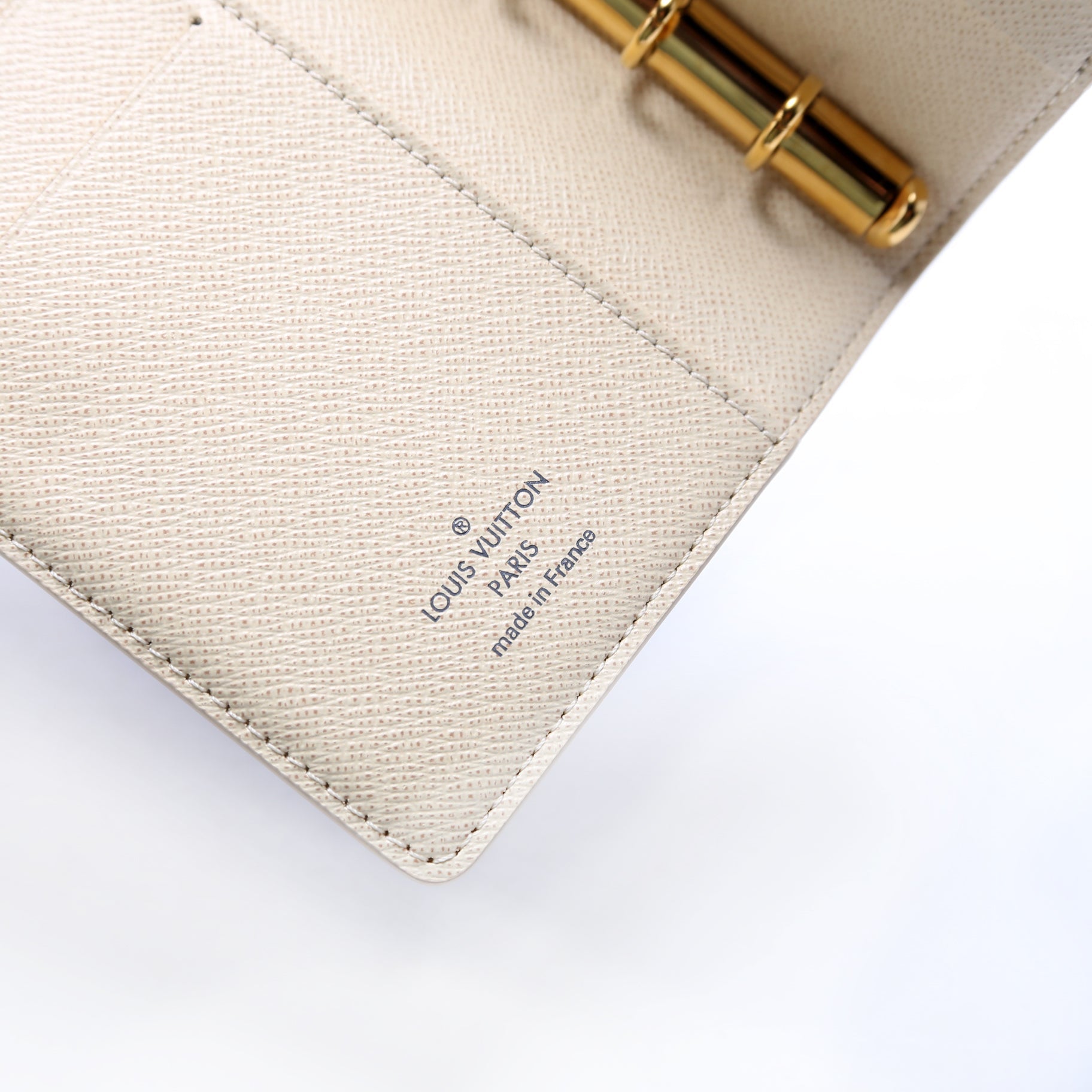 Agenda Small Ring Damier Azur