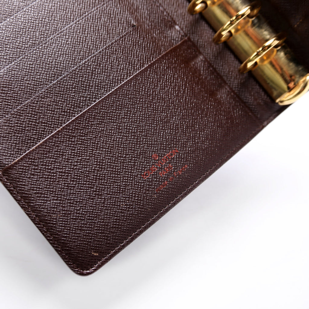 Agenda Medium Ring Damier Ebene