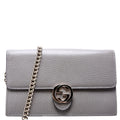 510314 Interlocking G Chain Wallet Grey
