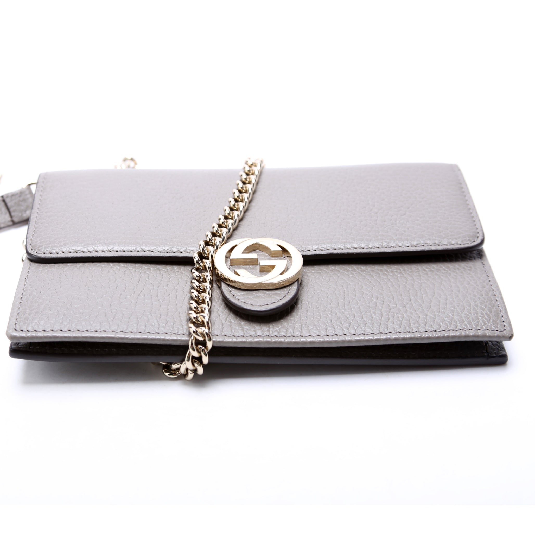 510314 Interlocking G Chain Wallet Grey