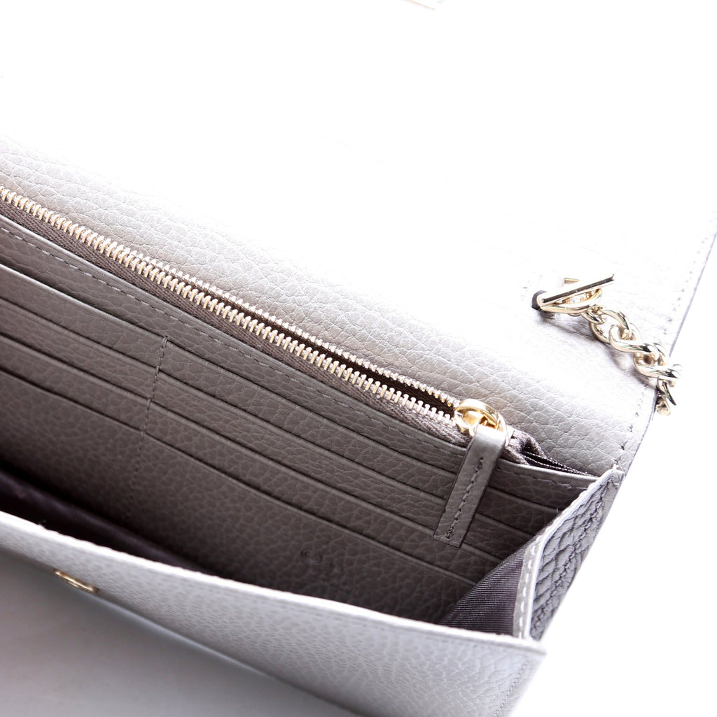 510314 Interlocking G Chain Wallet Grey