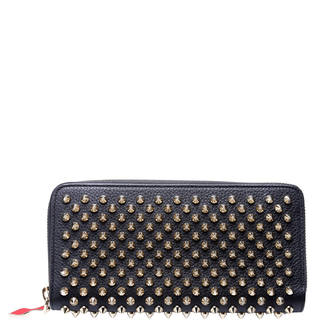 Panettone Spike Zip Around Wallet Black/Gold