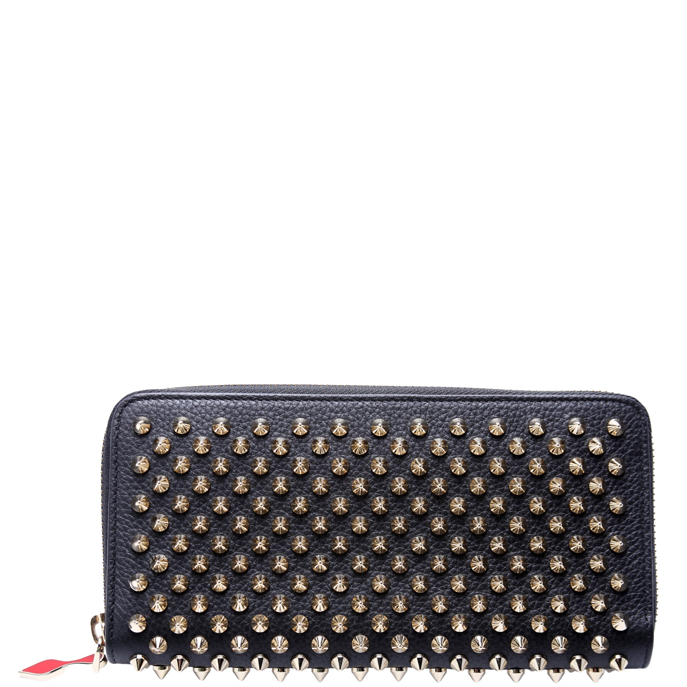 Panettone Spike Zip Around Wallet Black/Gold