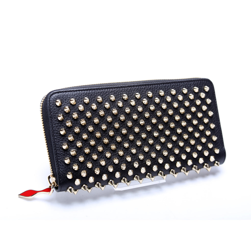 Panettone Spike Zip Around Wallet Black/Gold