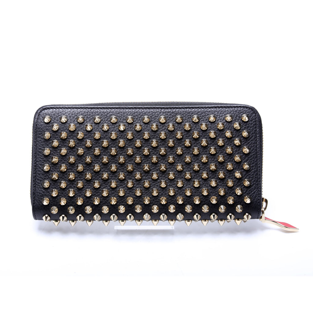 Panettone Spike Zip Around Wallet Black/Gold