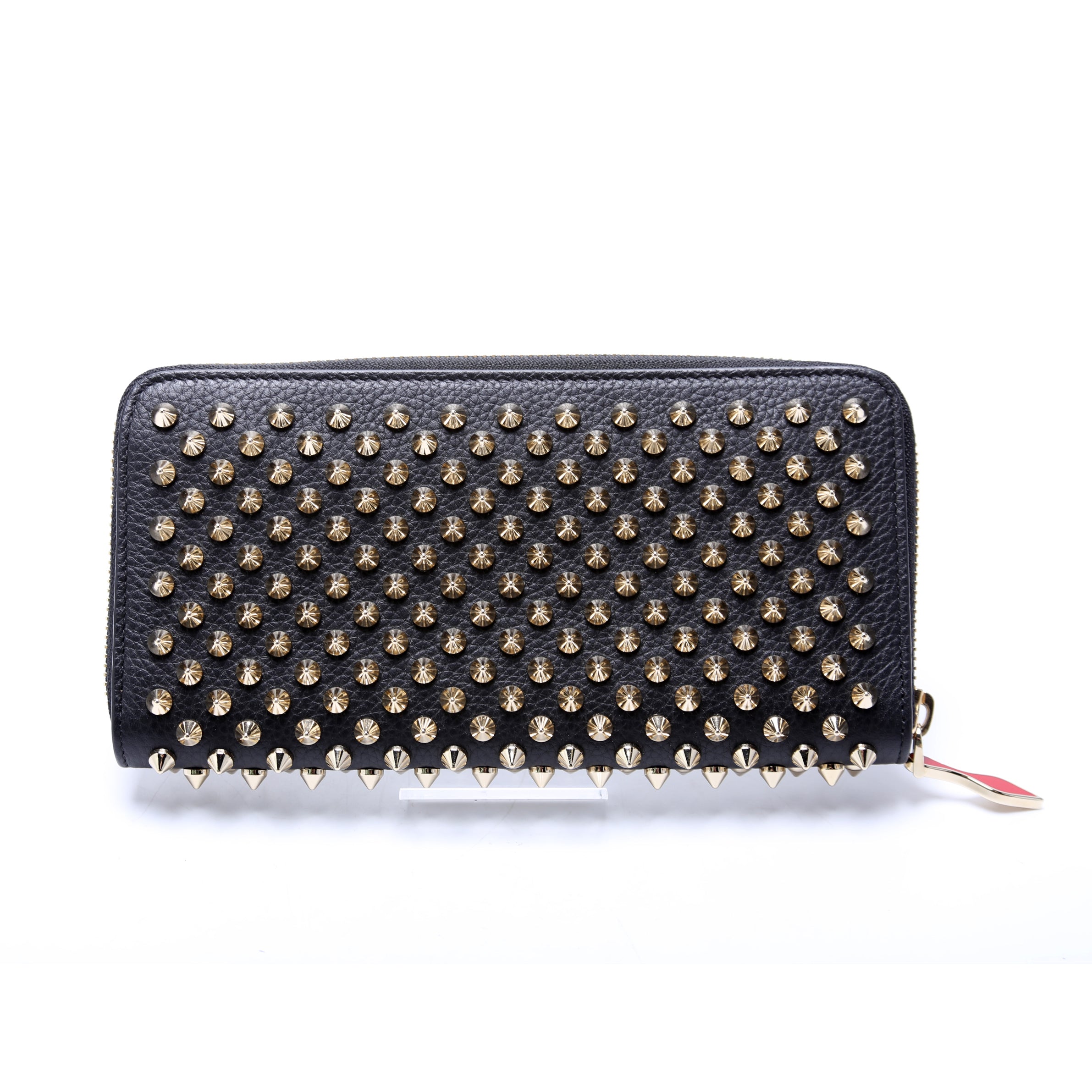 Panettone Spike Zip Around Wallet Black/Gold