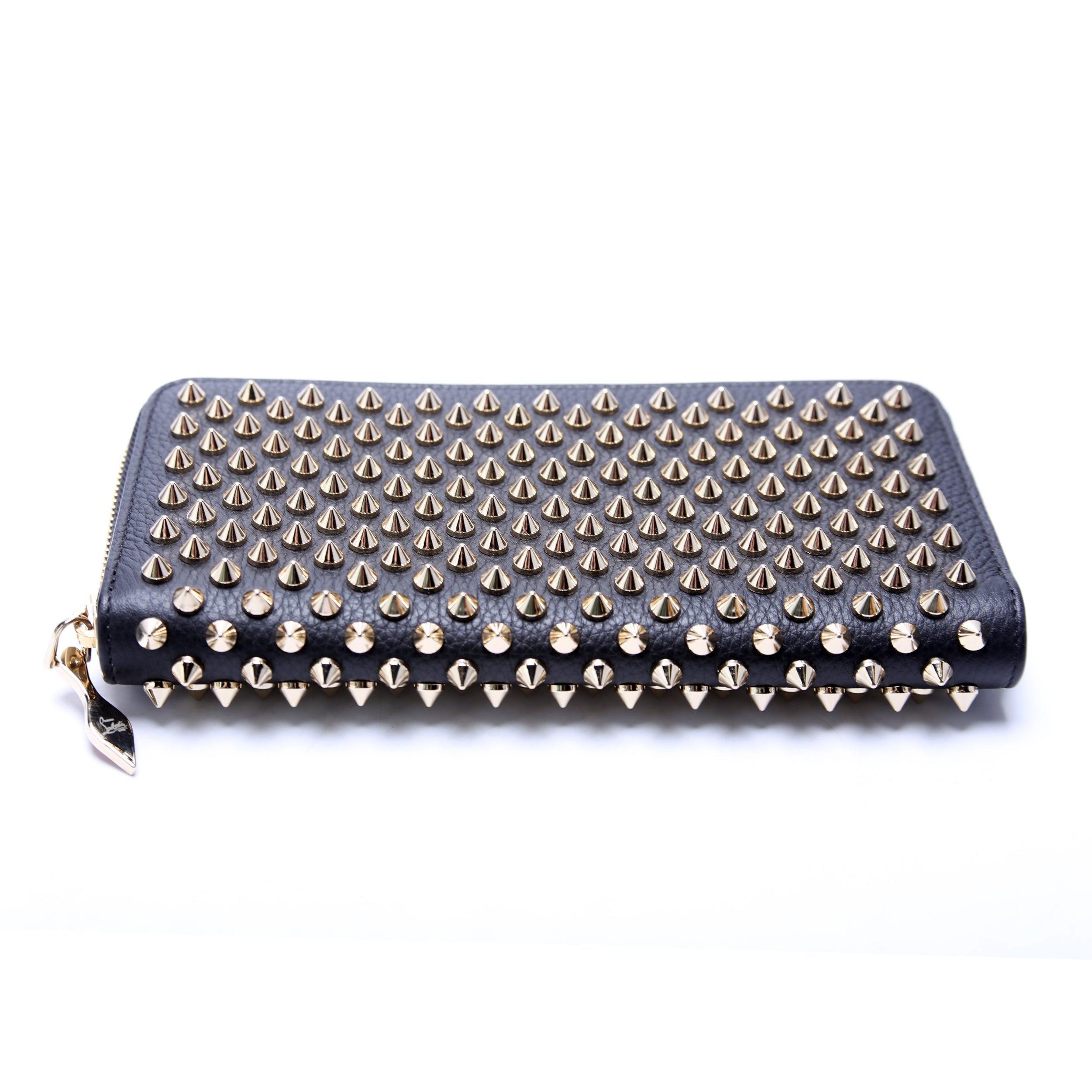 Panettone Spike Zip Around Wallet Black/Gold