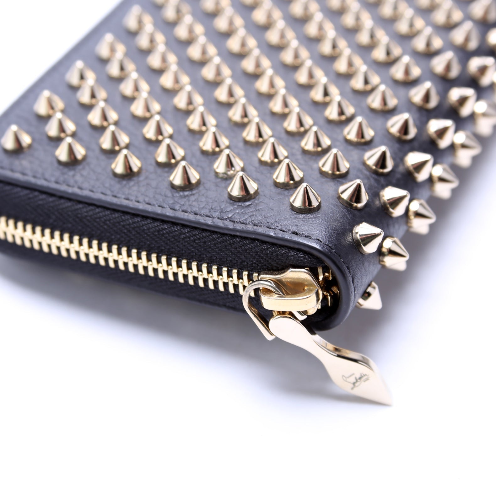 Panettone Spike Zip Around Wallet Black/Gold