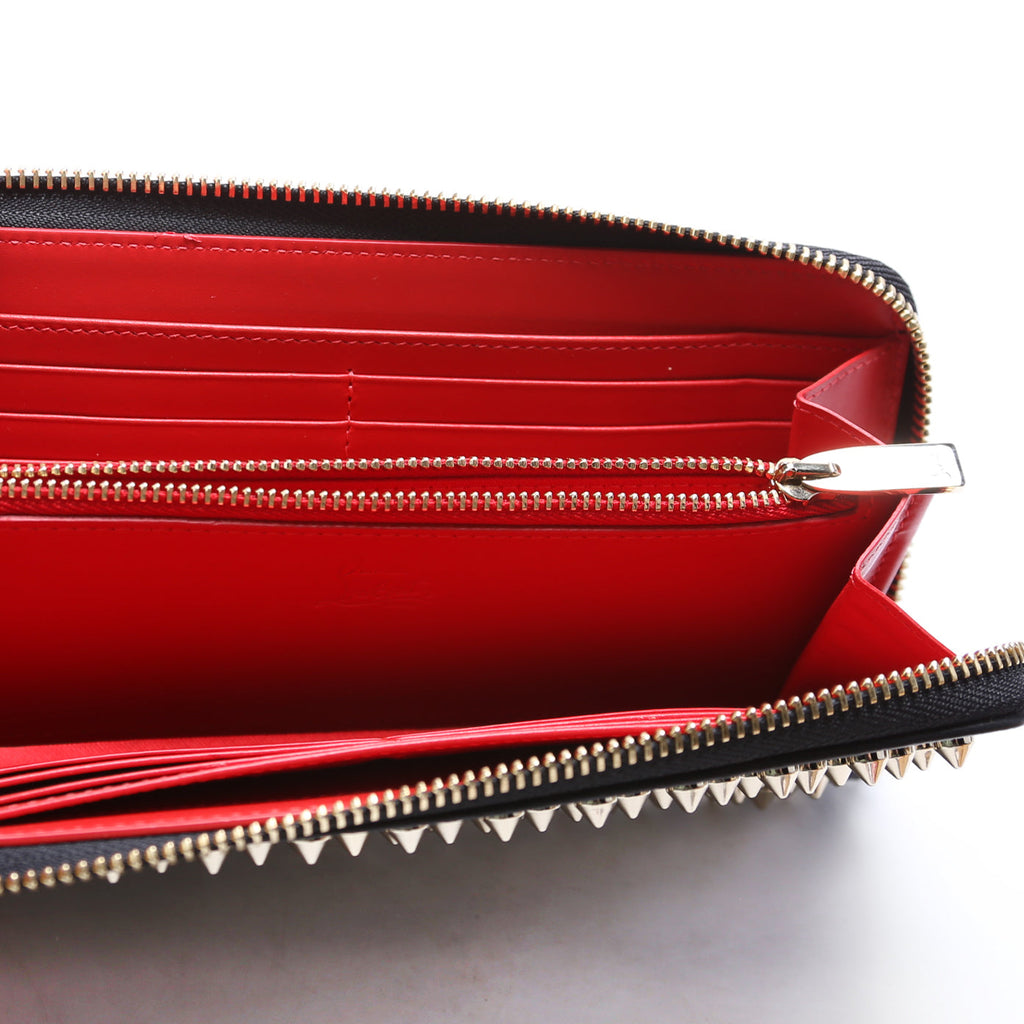 Panettone Spike Zip Around Wallet Black/Gold