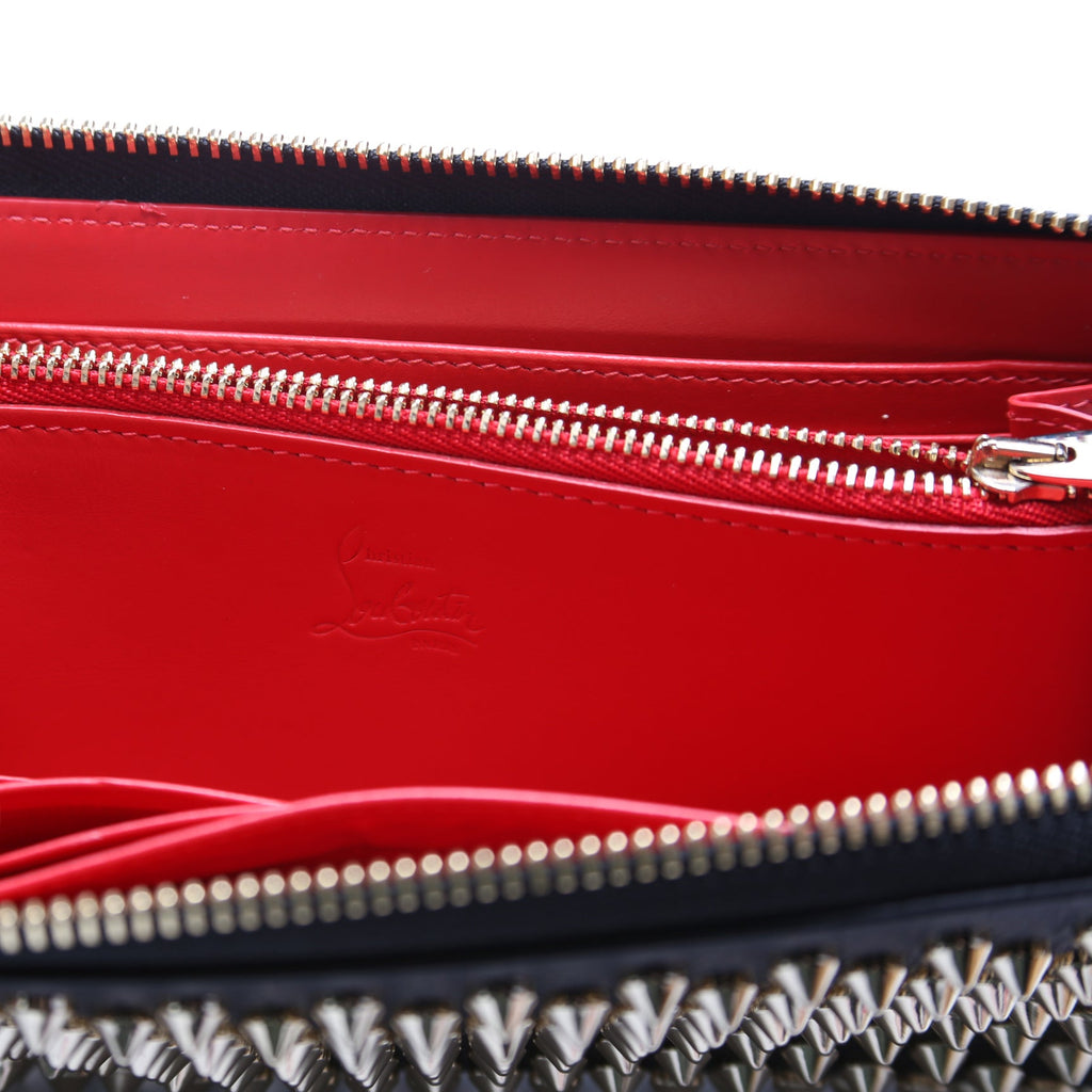 Panettone Spike Zip Around Wallet Black/Gold