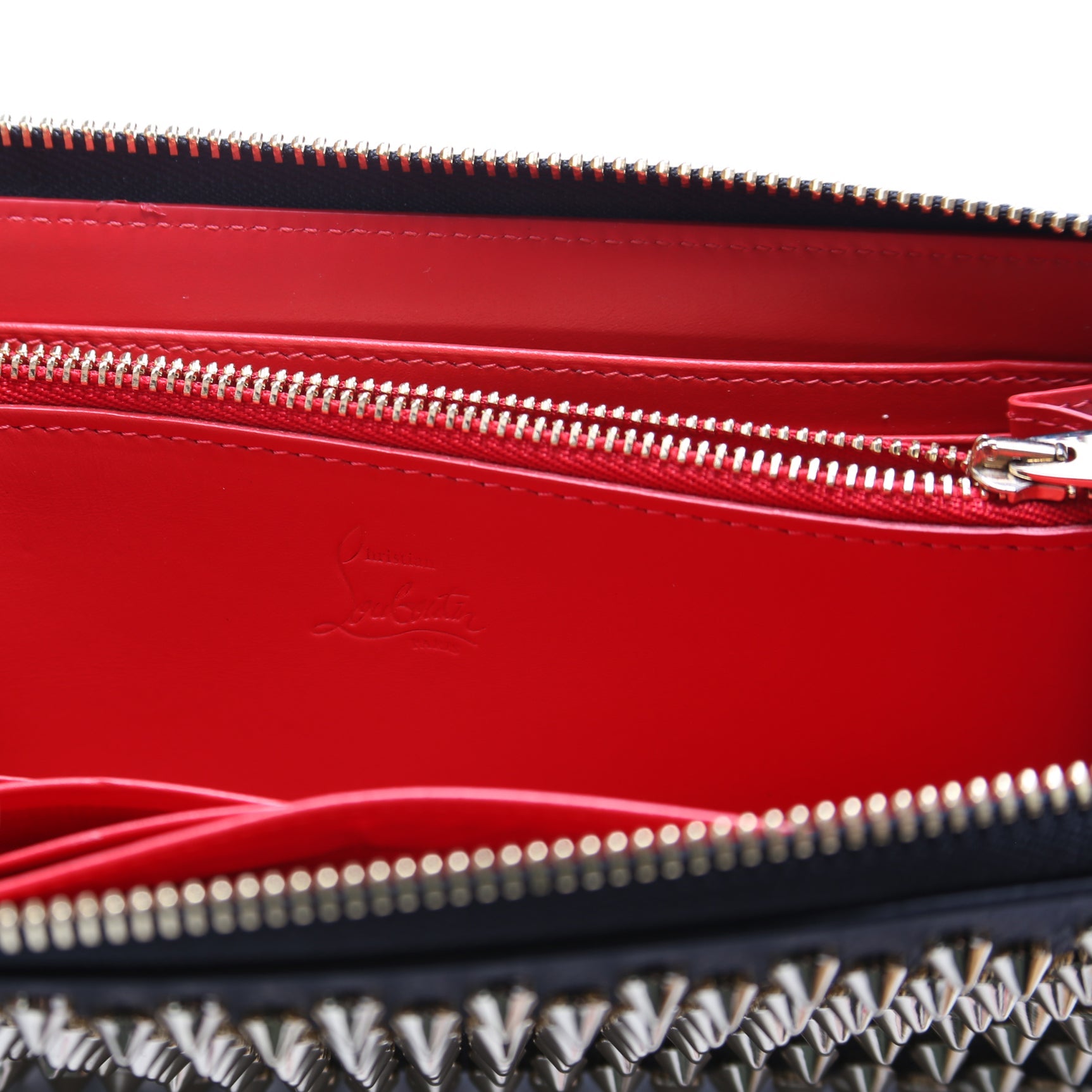 Panettone Spike Zip Around Wallet Black/Gold