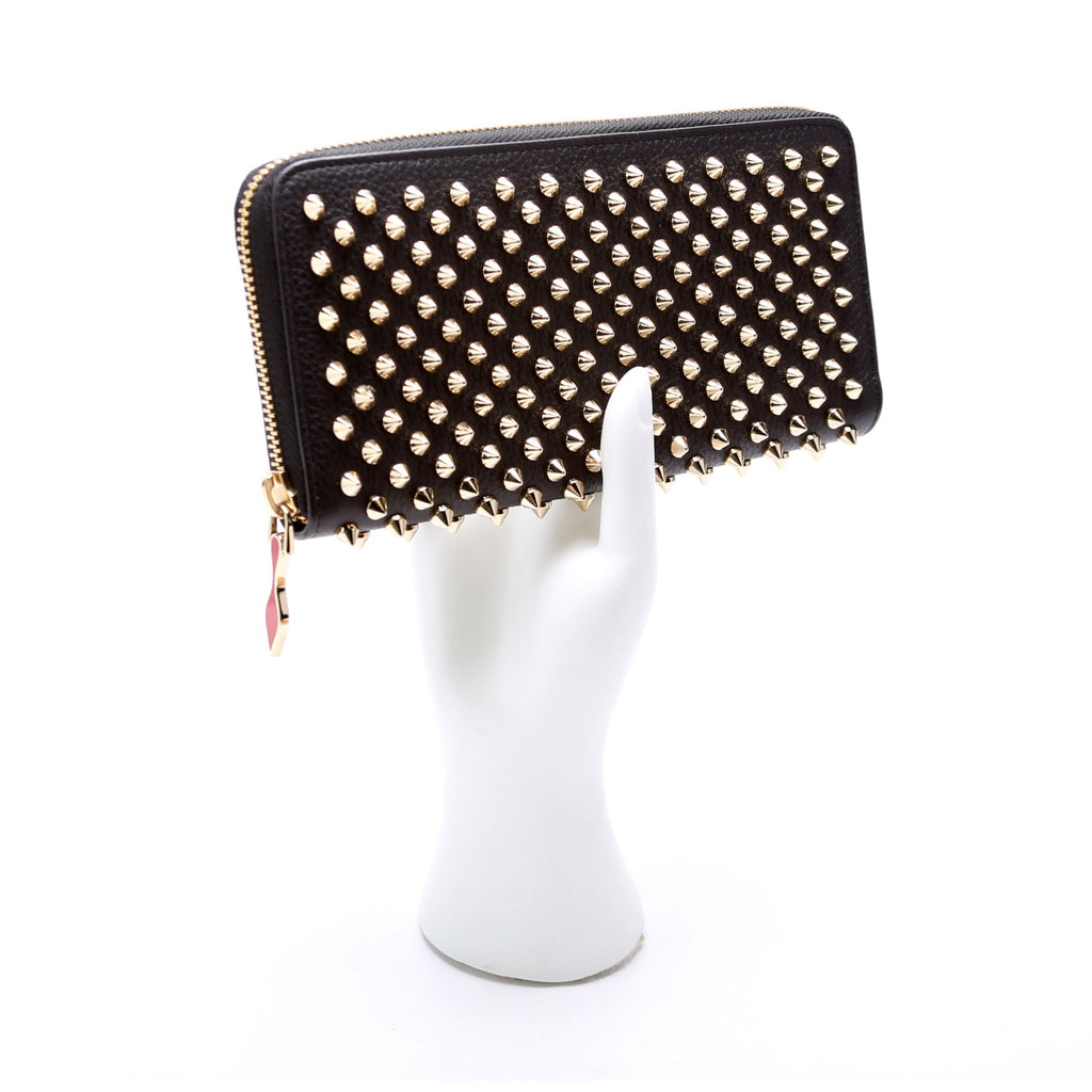 Panettone Spike Zip Around Wallet Black/Gold