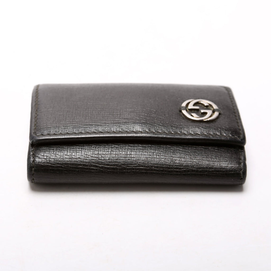 Gucci 256337 Key Case Leather Black