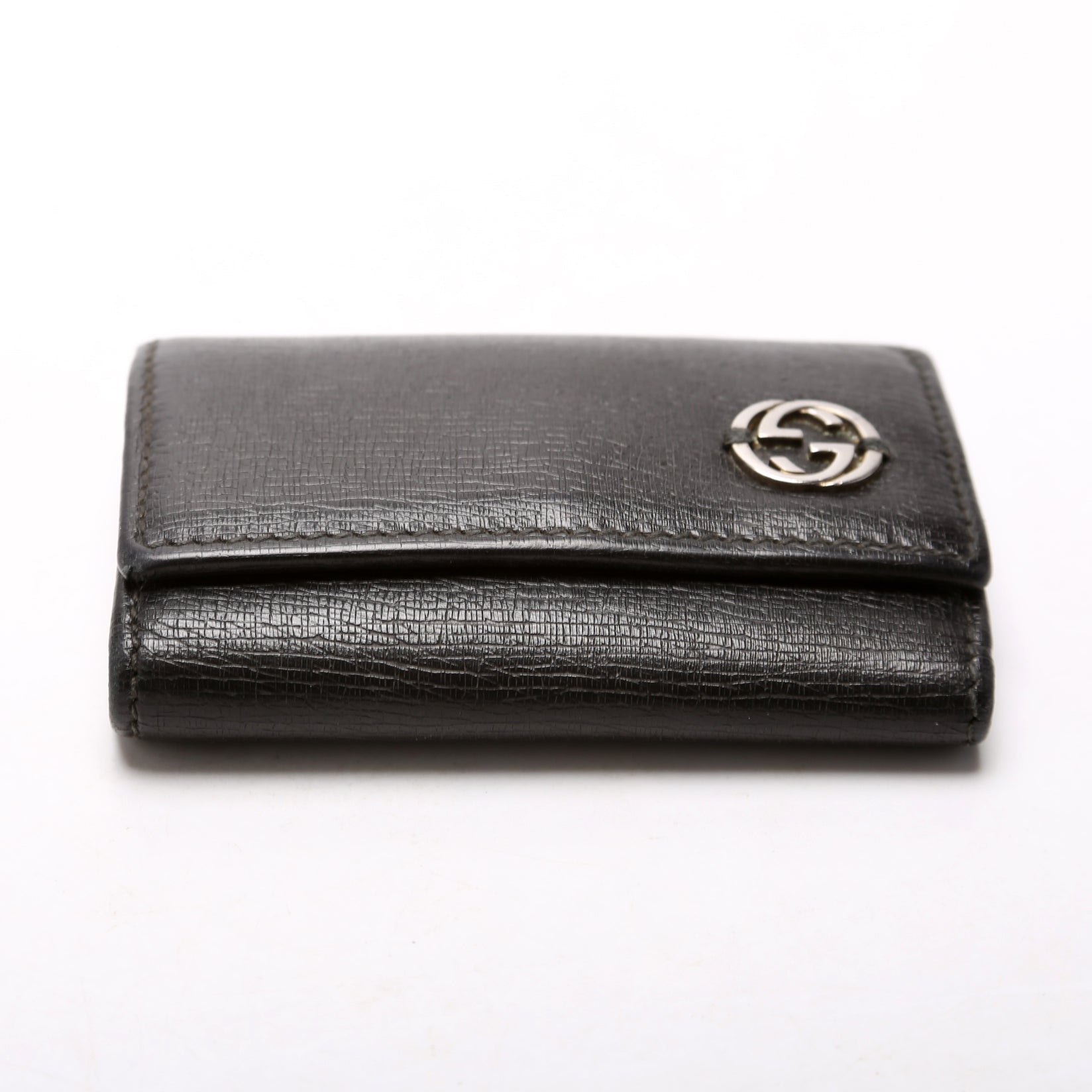 Gucci 256337 Key Case Leather Black