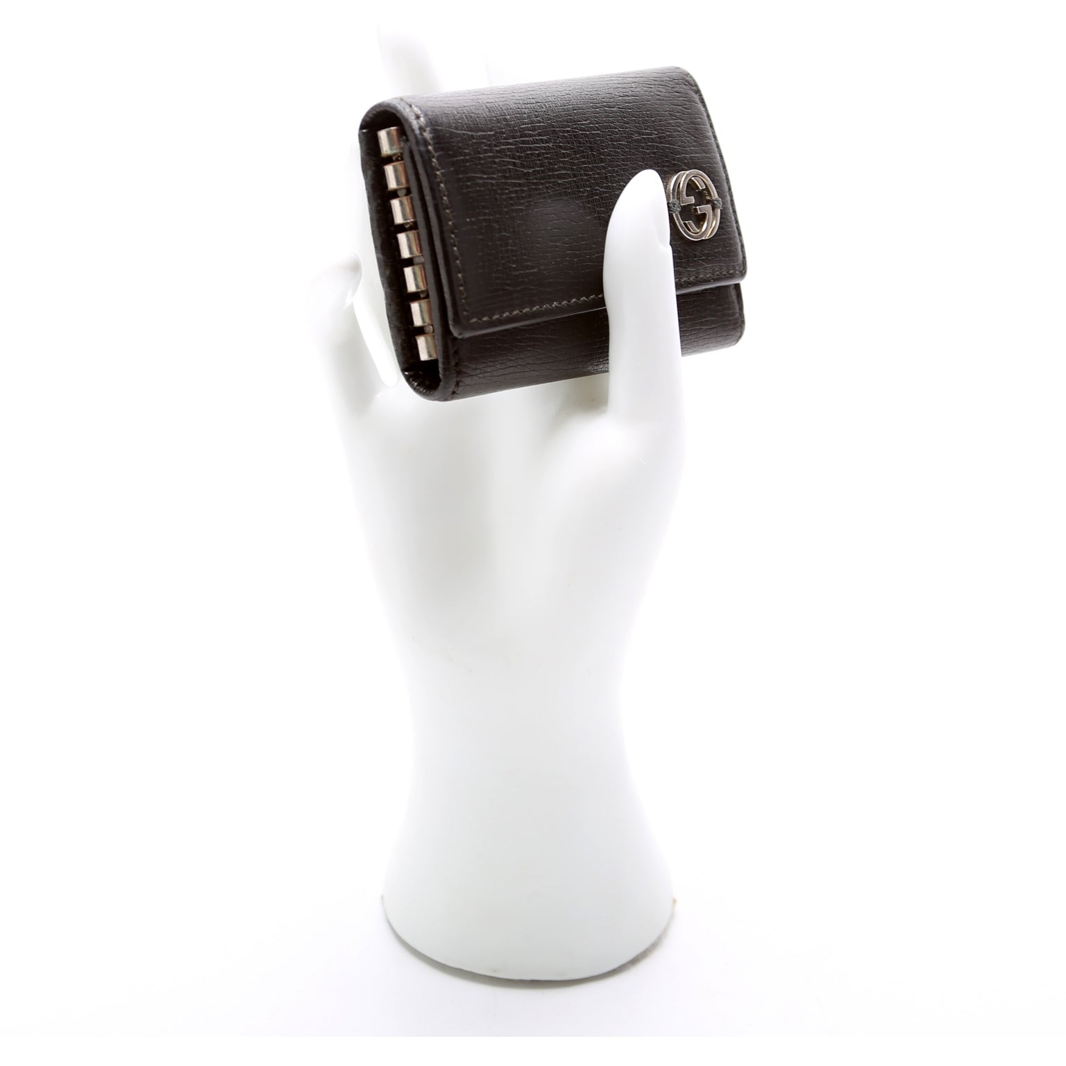 Gucci 256337 Key Case Leather Black