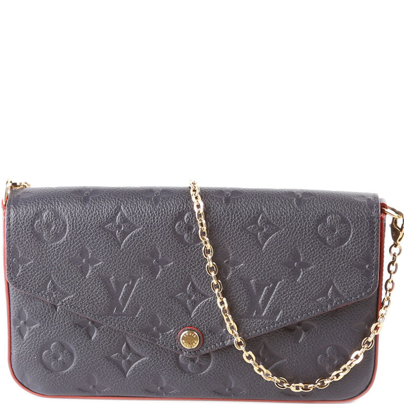 Pochette Felicie Empreinte Navy