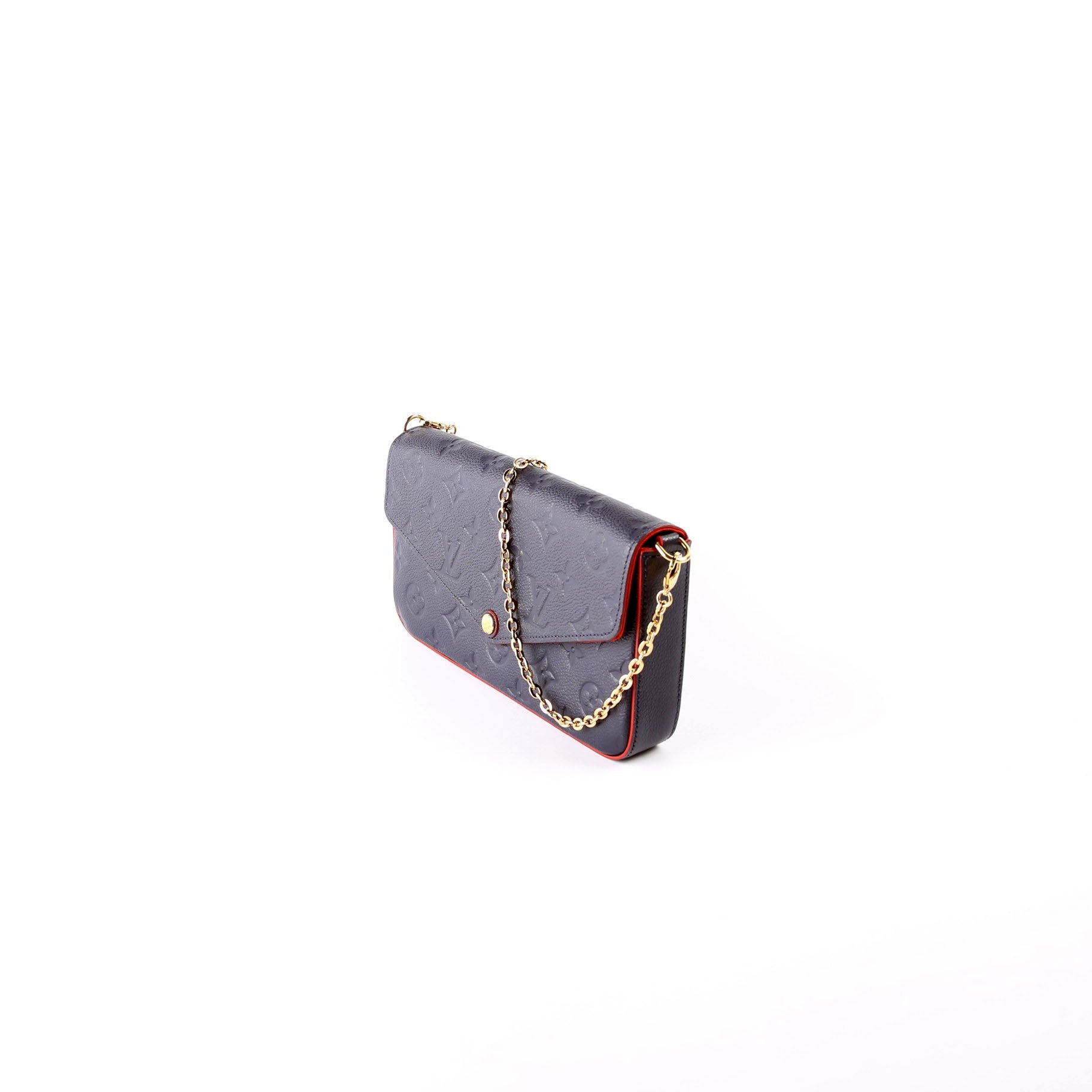 Pochette Felicie Empreinte Navy