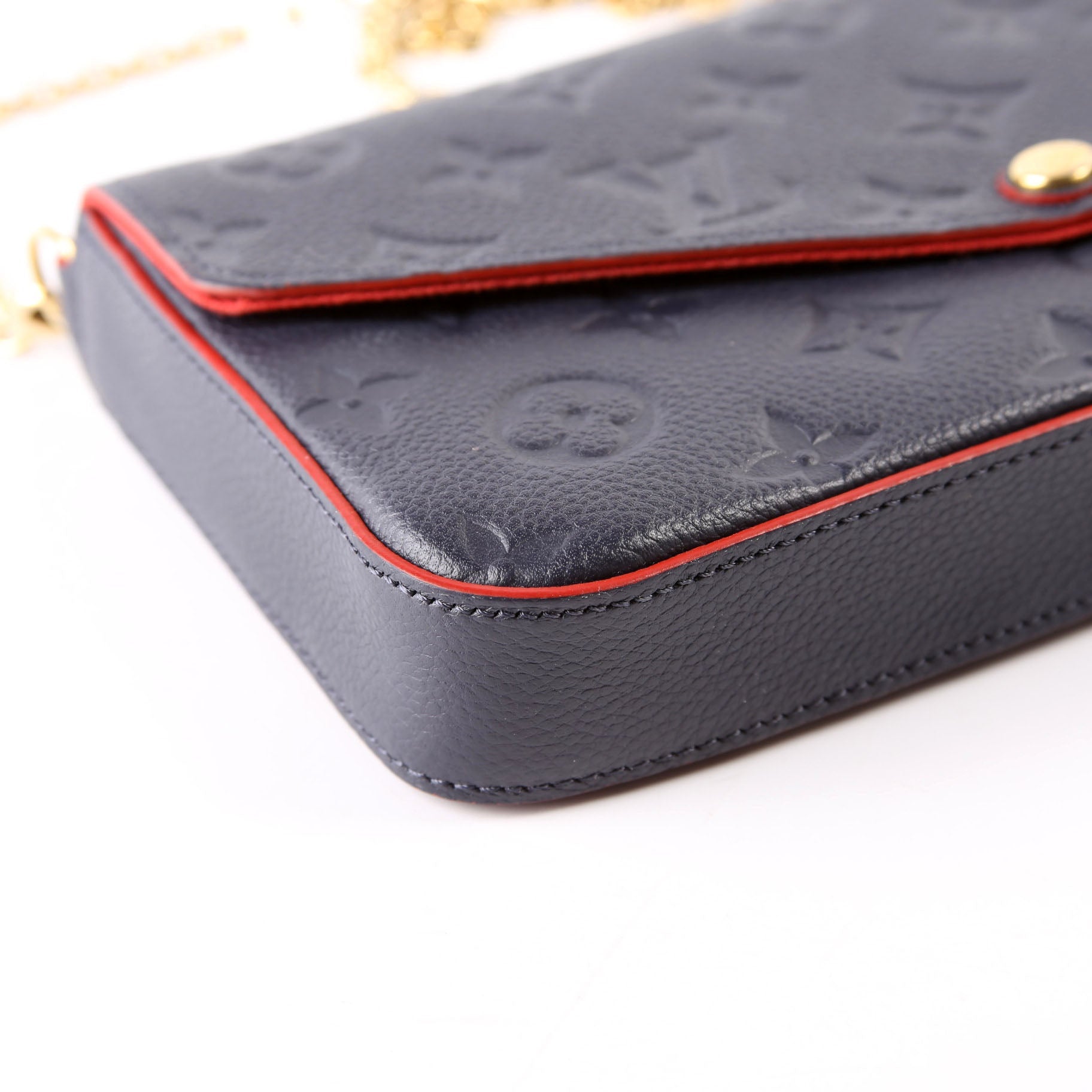 Pochette Felicie Empreinte Navy