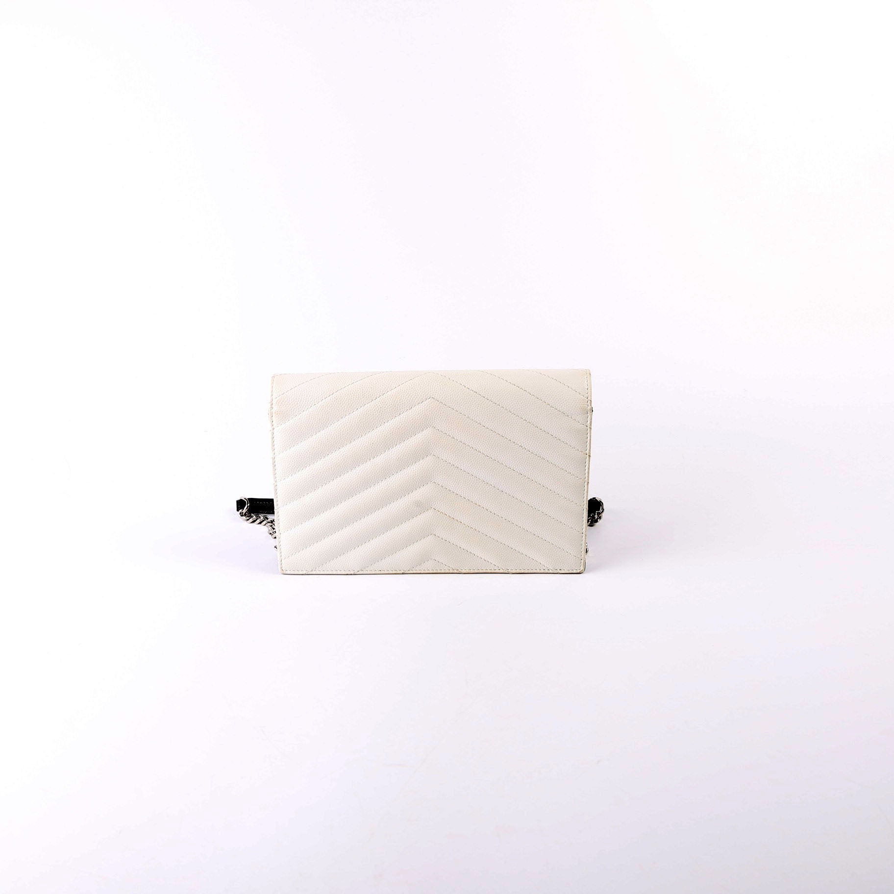 Envelope Chain Wallet White/Black