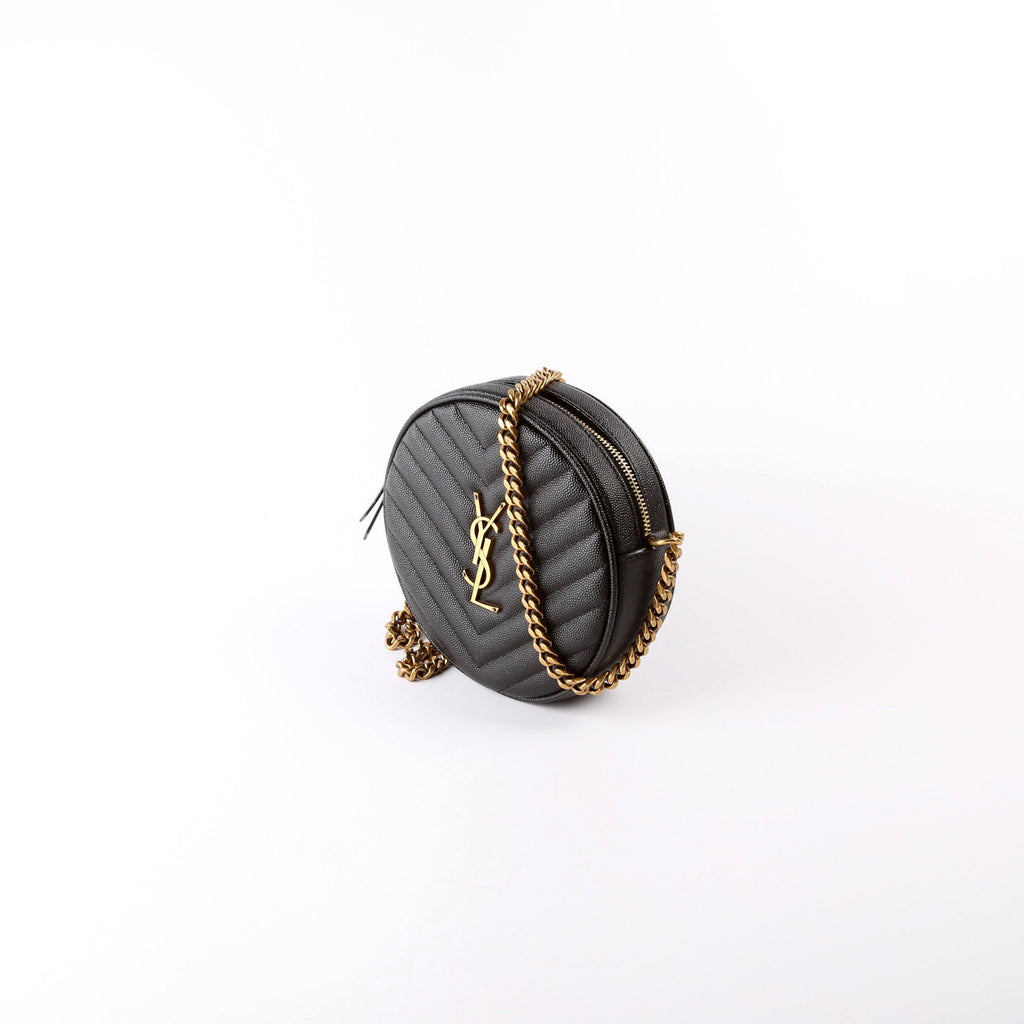 610436 Grain De Round Camera Bag Black