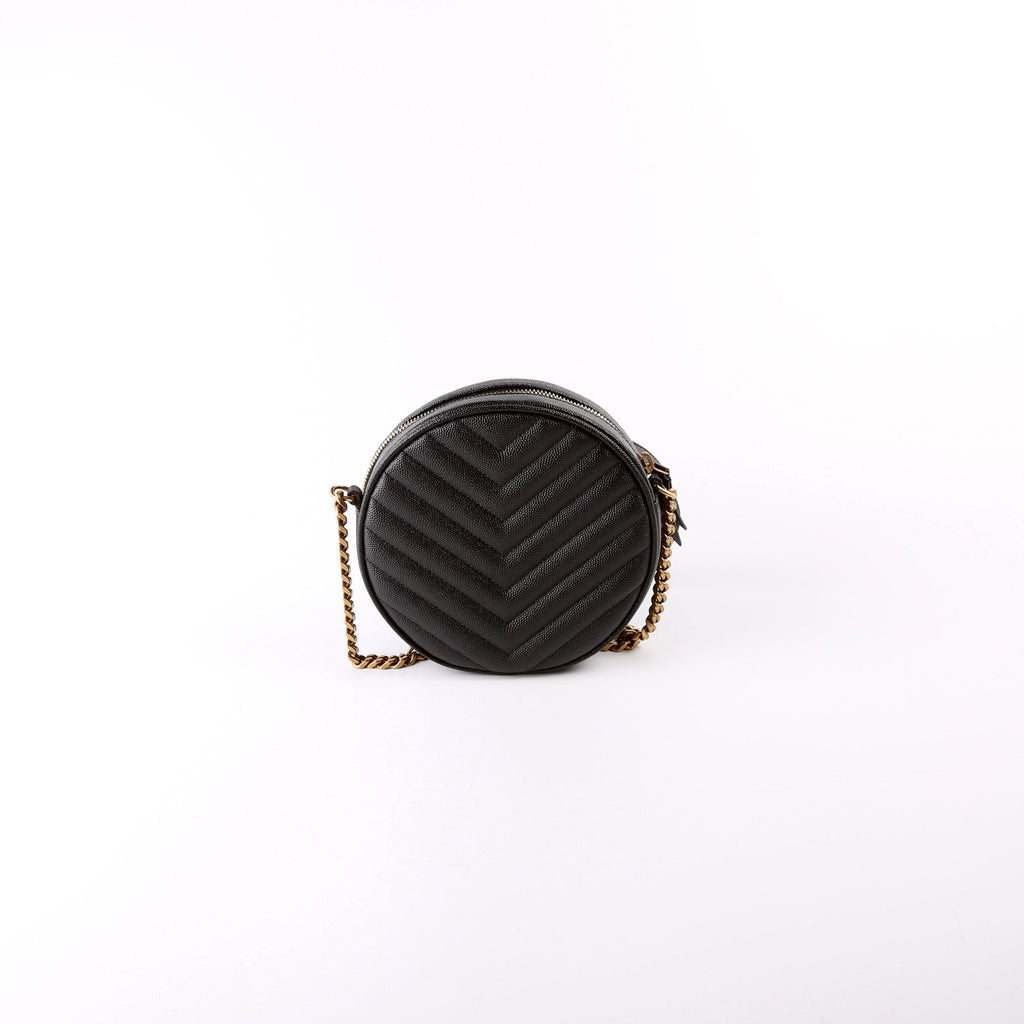 610436 Grain De Round Camera Bag Black