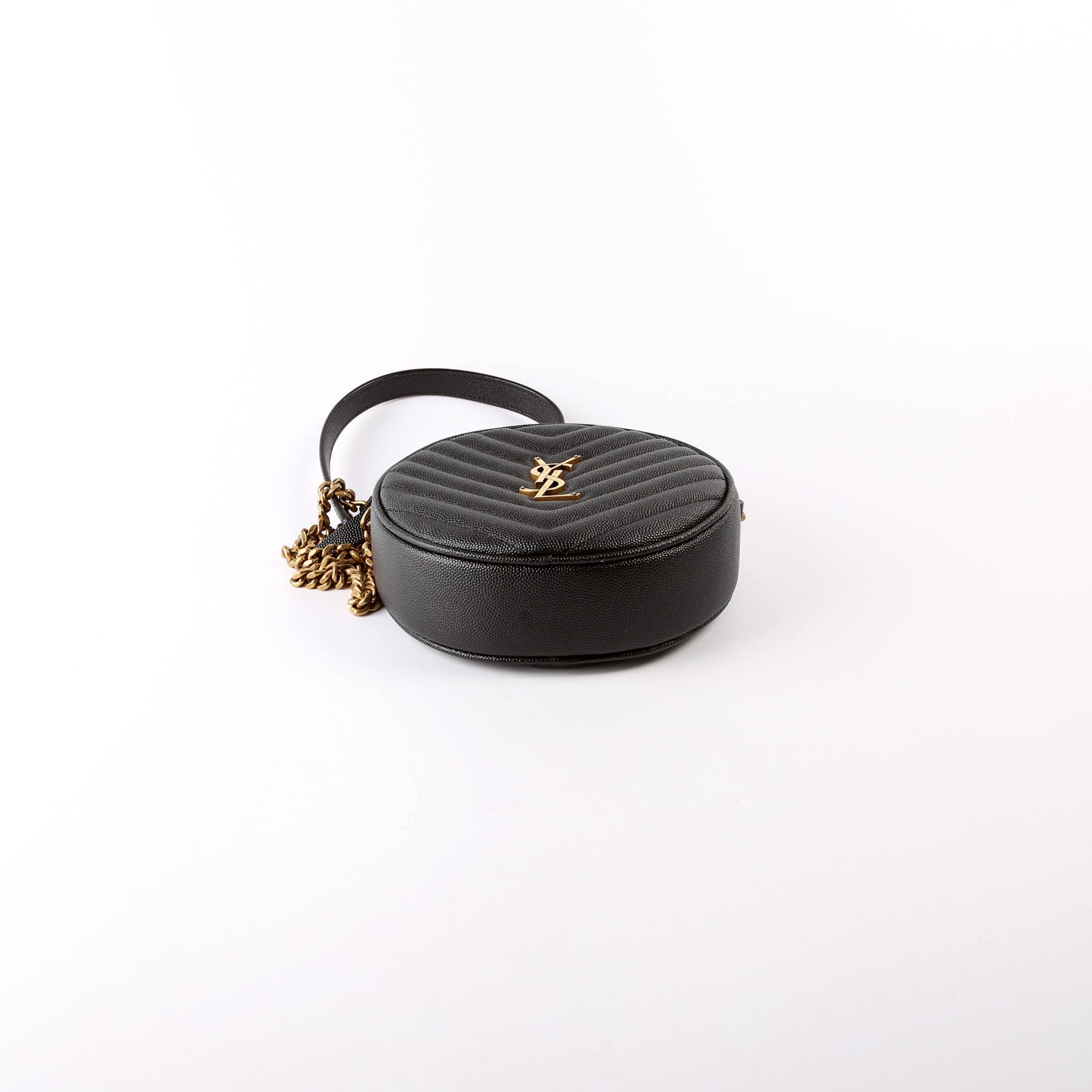 610436 Grain De Round Camera Bag Black