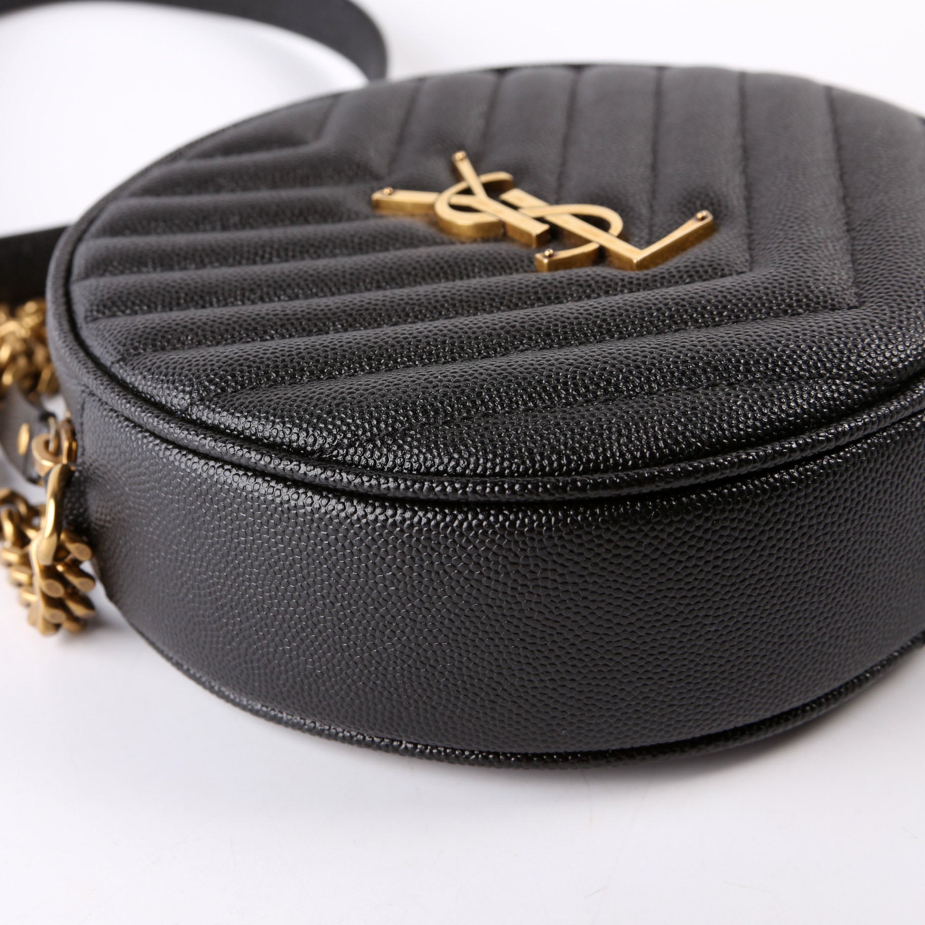 610436 Grain De Round Camera Bag Black